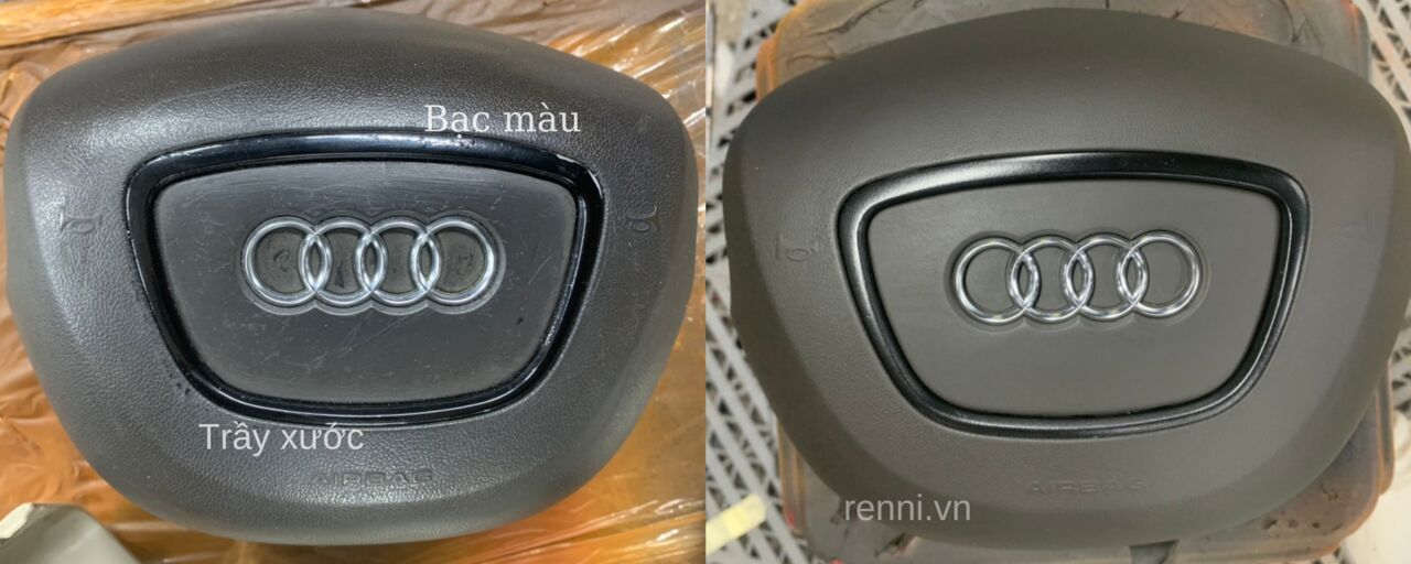 Nắp còi bạc màu, trầy xước nên được xử lý và sơn lại để đảm bảo thẩm mỹ trong quá trình sử dụng