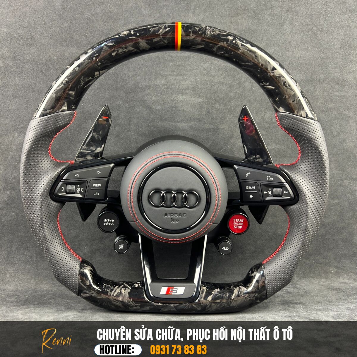 Độ Vô Lăng Carbon Fiber
