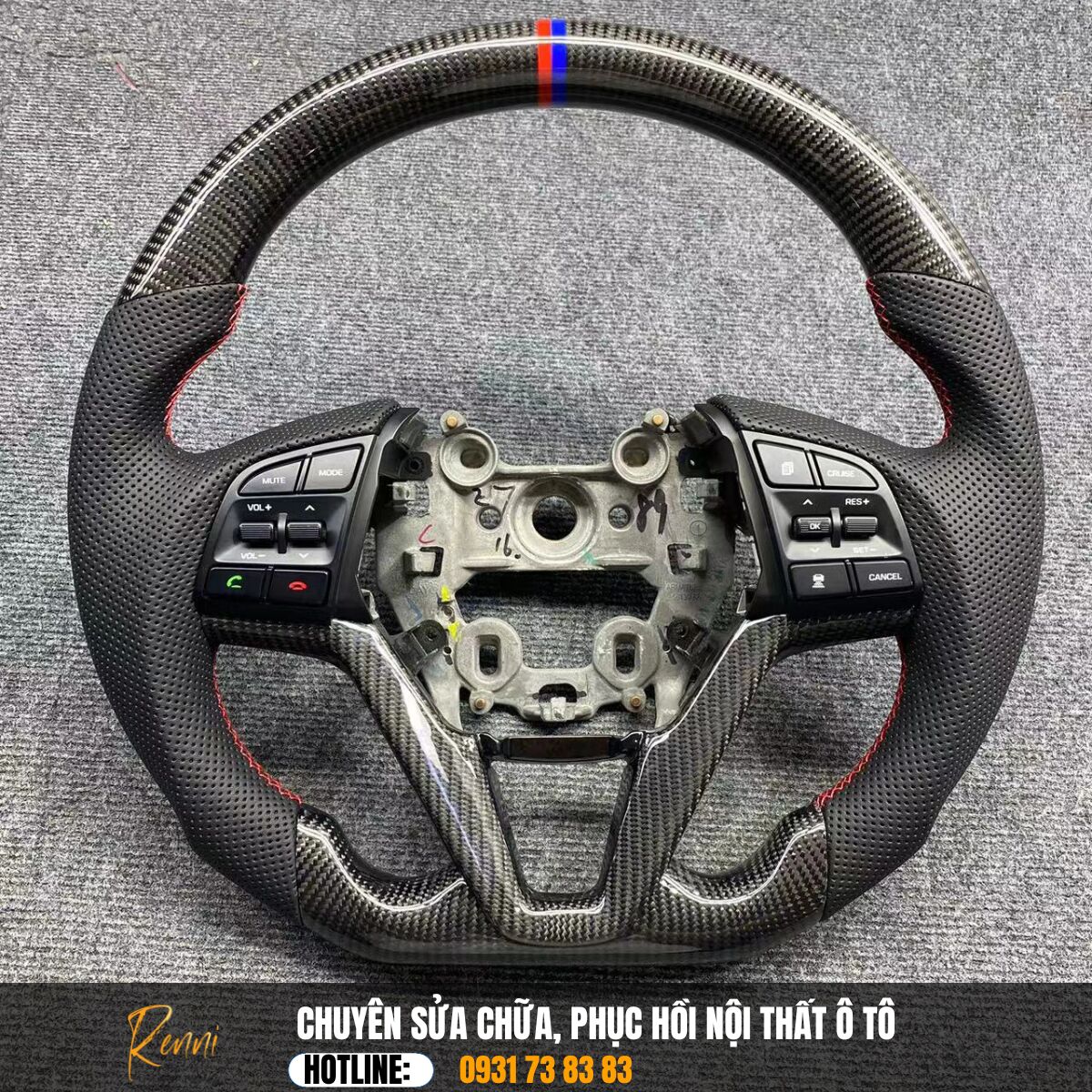Độ Vô Lăng Carbon Fiber