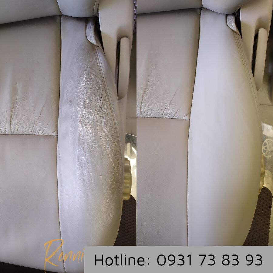 Dịch vụ sửa chữa, sơn ghế da ô tô bị trầy xước, rạn nứt, rách, mốc