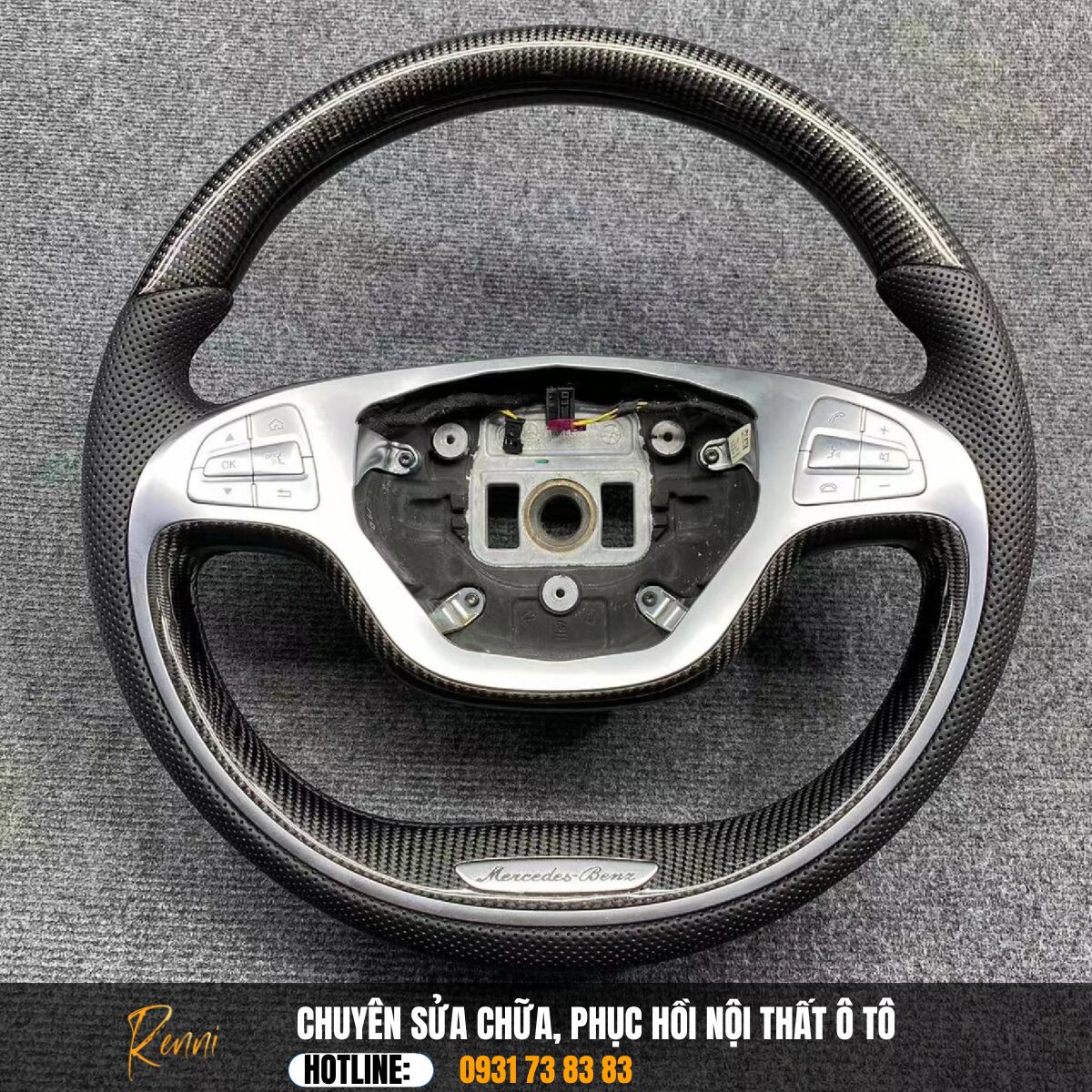 Độ Vô Lăng Carbon Fiber